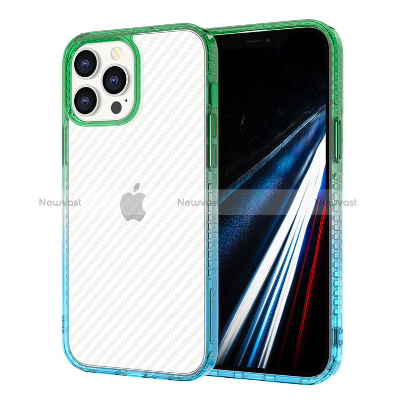 Ultra-thin Transparent TPU Soft Case YJ1 for Apple iPhone 13 Pro Mixed