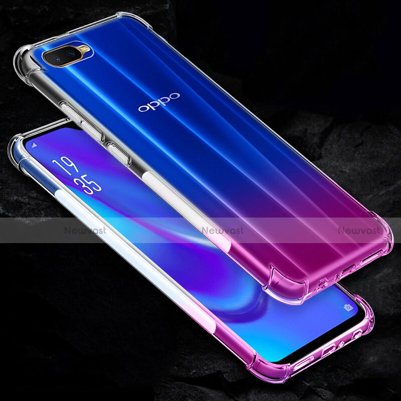 Ultra-thin Transparent TPU Soft Case Z06 for Oppo K1 Clear