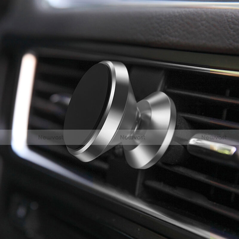Universal Car Air Vent Mount Cell Phone Holder Cradle M24 Silver