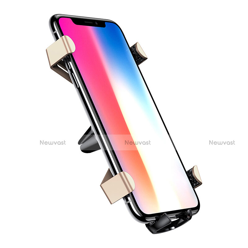 Universal Car Air Vent Mount Cell Phone Holder Stand A01 Gold