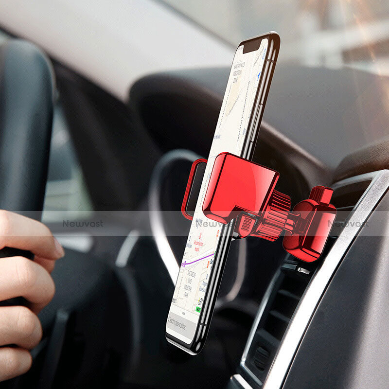 Universal Car Air Vent Mount Cell Phone Holder Stand A05 Red