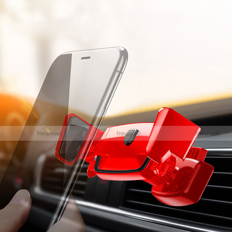 Universal Car Air Vent Mount Cell Phone Holder Stand A05 Red