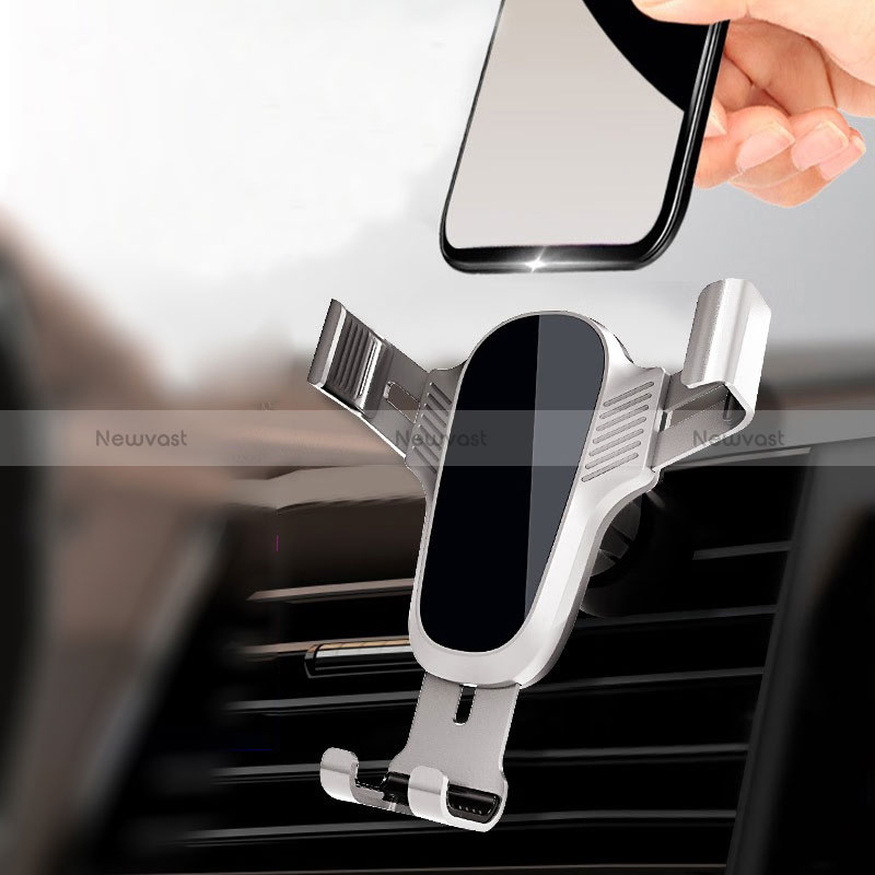 Universal Car Dashboard Mount Clip Cell Phone Holder Cradle KO3 Silver