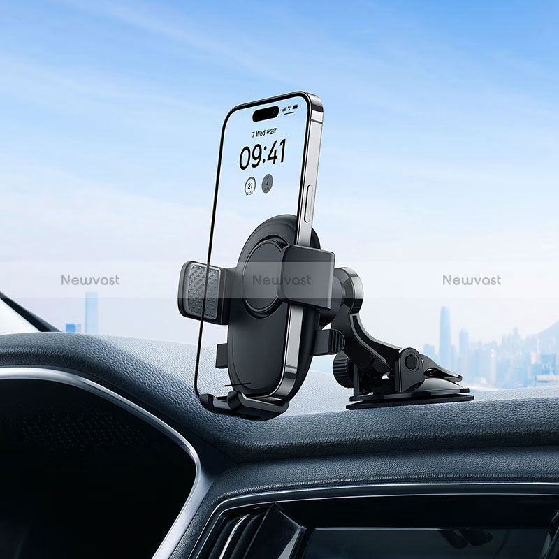 Universal Car Suction Cup Mount Cell Phone Holder Cradle BS2 Black