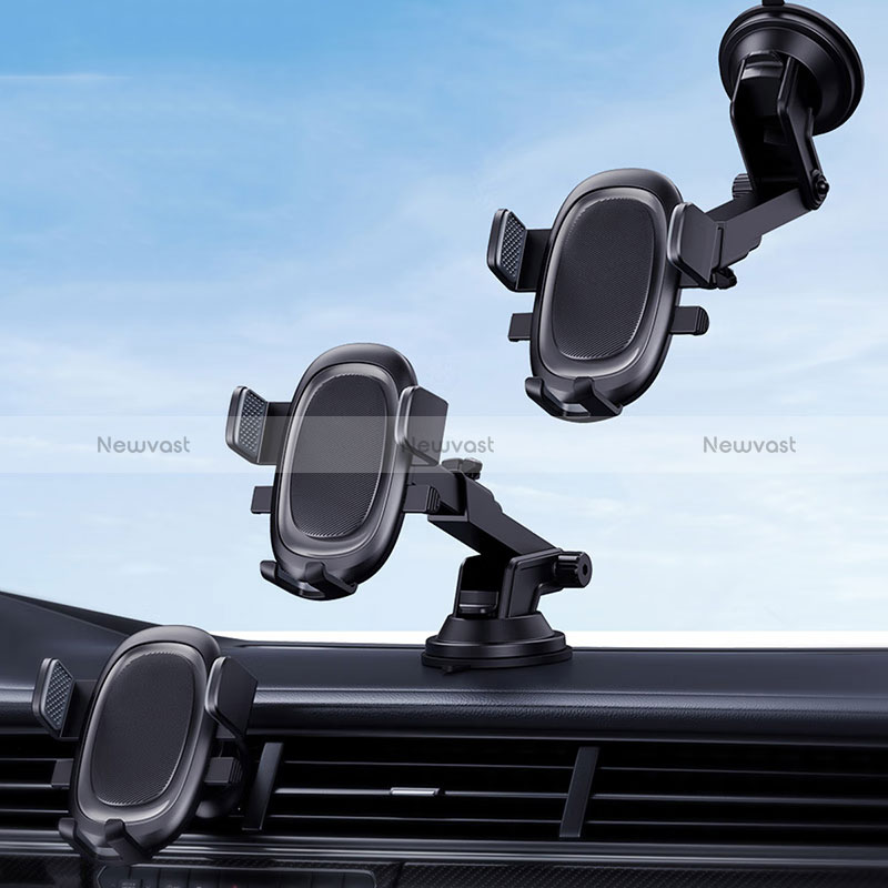 Universal Car Suction Cup Mount Cell Phone Holder Cradle BS3 Black