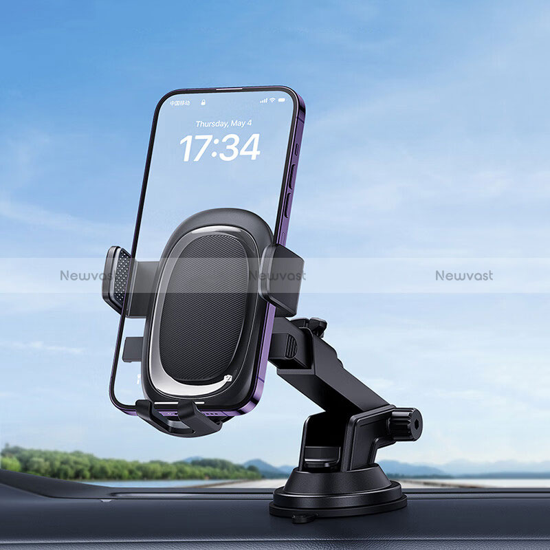 Universal Car Suction Cup Mount Cell Phone Holder Cradle BS3 Black