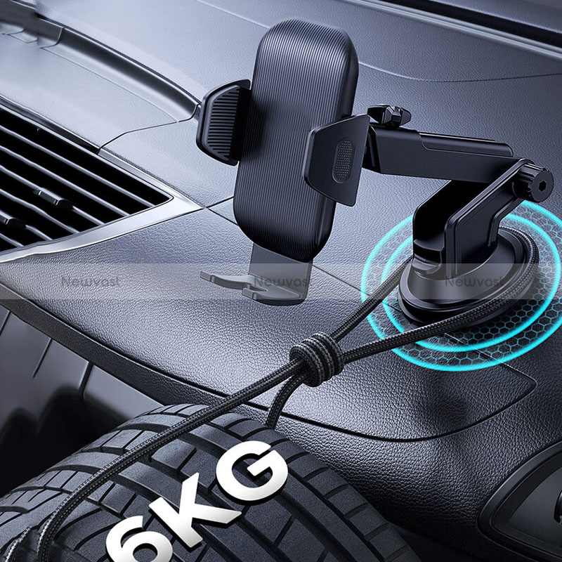 Universal Car Suction Cup Mount Cell Phone Holder Cradle BS5 Black