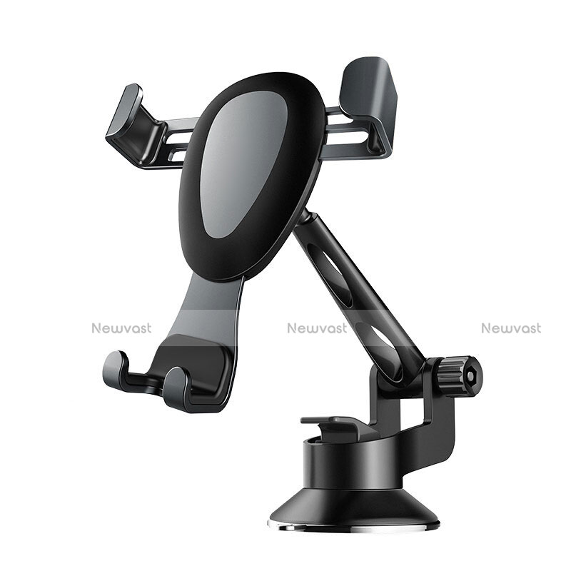 Universal Car Suction Cup Mount Cell Phone Holder Cradle H02 Black