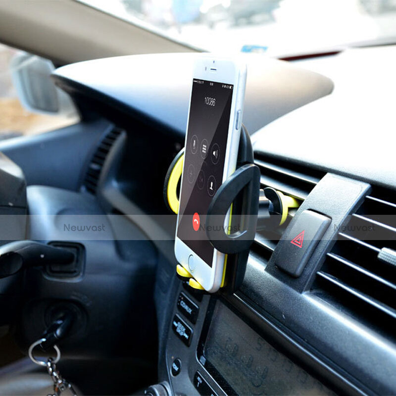 Universal Car Suction Cup Mount Cell Phone Holder Cradle H09 Black