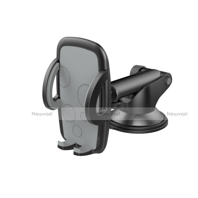 Universal Car Suction Cup Mount Cell Phone Holder Cradle H11 Silver