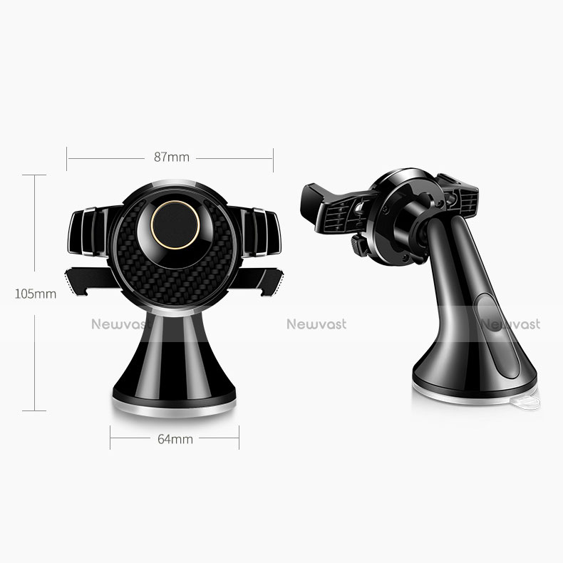 Universal Car Suction Cup Mount Cell Phone Holder Cradle H14 Black