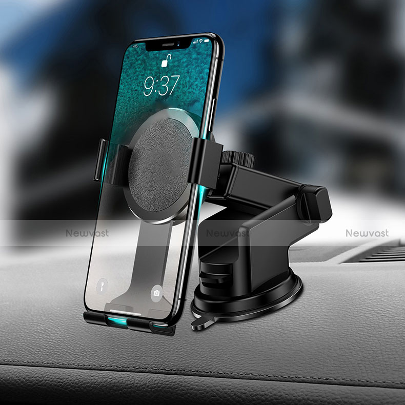 Universal Car Suction Cup Mount Cell Phone Holder Cradle H15 Black