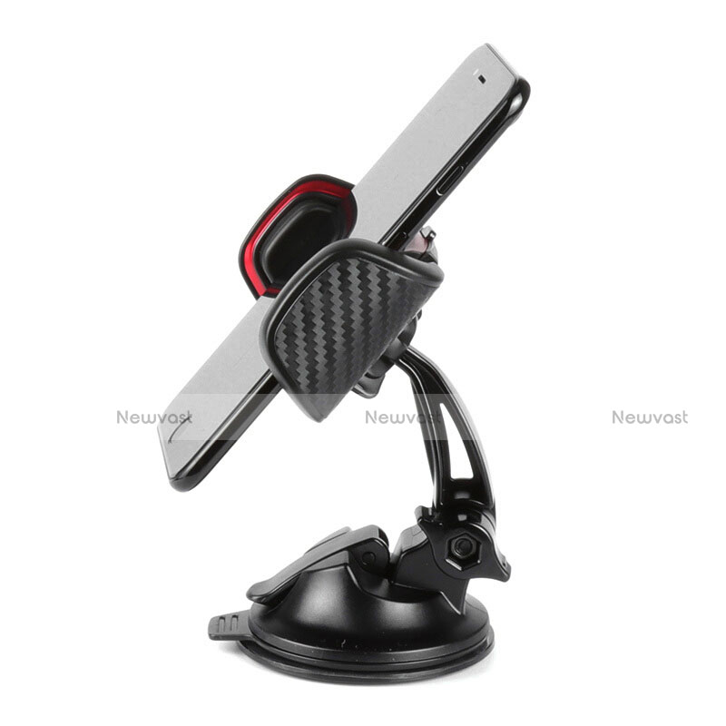 Universal Car Suction Cup Mount Cell Phone Holder Cradle H18 Black