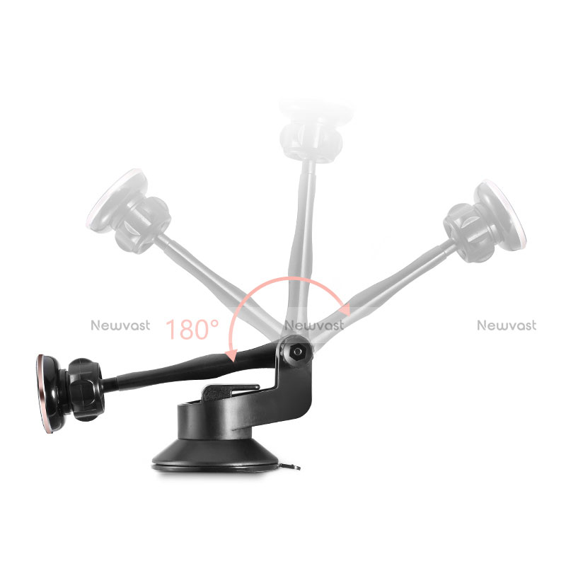 Universal Car Suction Cup Mount Cell Phone Holder Cradle H19 Black