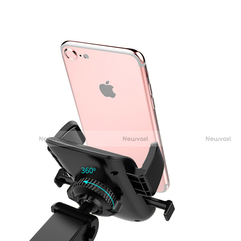 Universal Car Suction Cup Mount Cell Phone Holder Cradle H20 Black