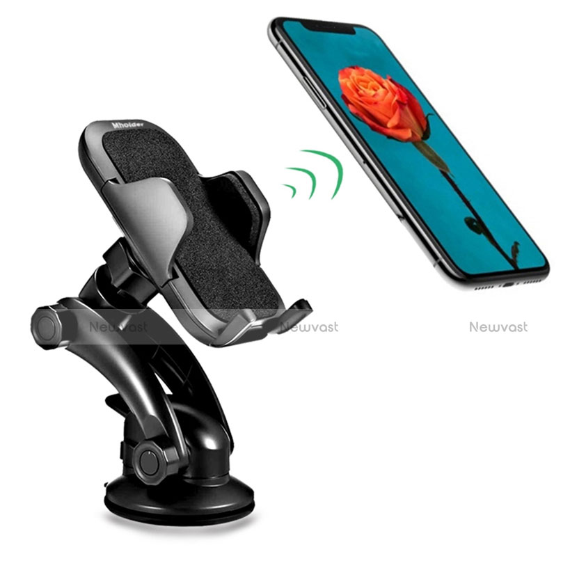 Universal Car Suction Cup Mount Cell Phone Holder Cradle H23 Black