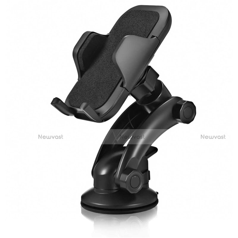 Universal Car Suction Cup Mount Cell Phone Holder Cradle H23 Black