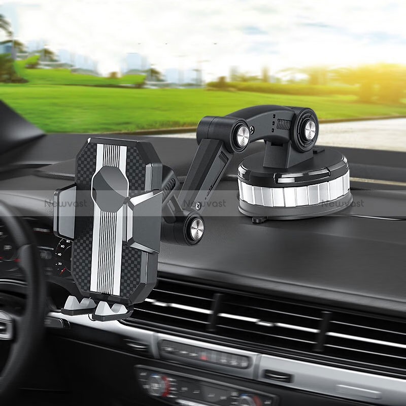 Universal Car Suction Cup Mount Cell Phone Holder Cradle JD1 Black