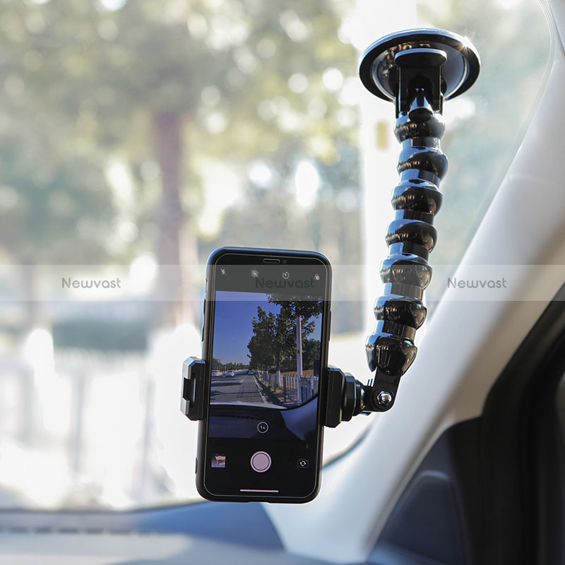 Universal Car Suction Cup Mount Cell Phone Holder Cradle JD2 Black