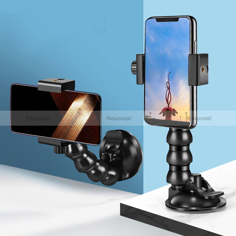 Universal Car Suction Cup Mount Cell Phone Holder Cradle JD2 Black
