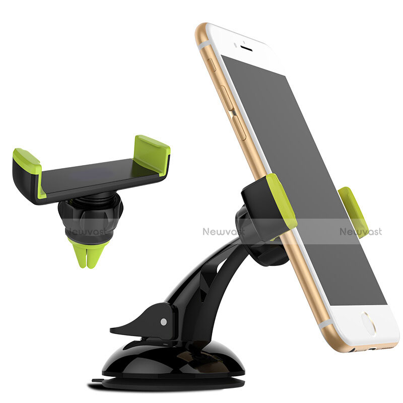 Universal Car Suction Cup Mount Cell Phone Holder Cradle M08 Green