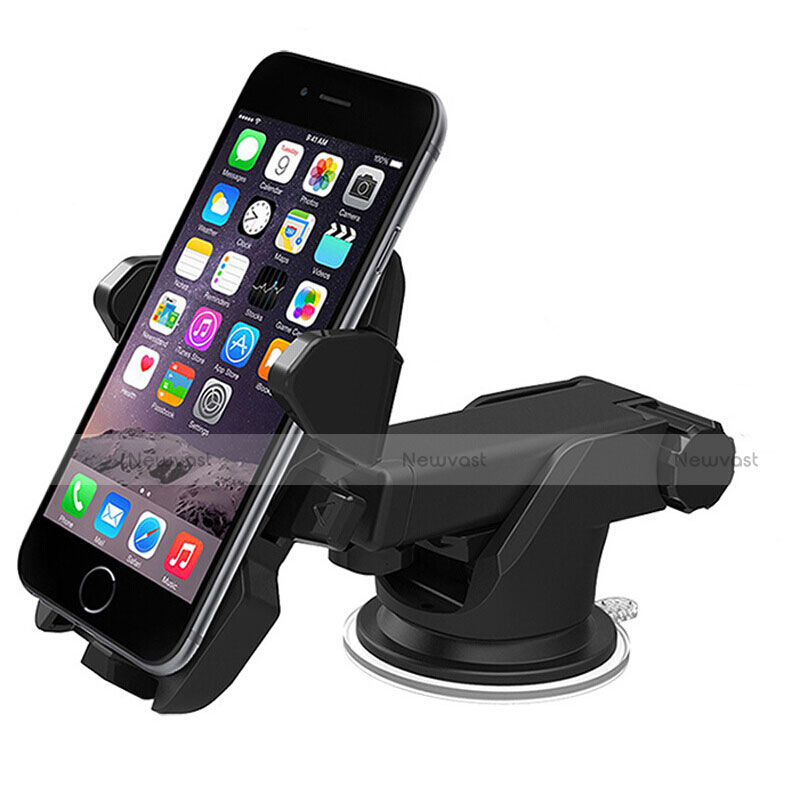 Universal Car Suction Cup Mount Cell Phone Holder Cradle M14 Black
