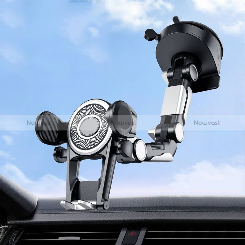 Universal Car Suction Cup Mount Cell Phone Holder Cradle N06 Black