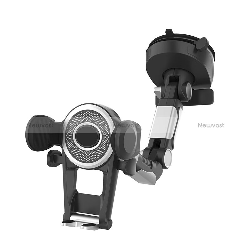 Universal Car Suction Cup Mount Cell Phone Holder Cradle N06 Black