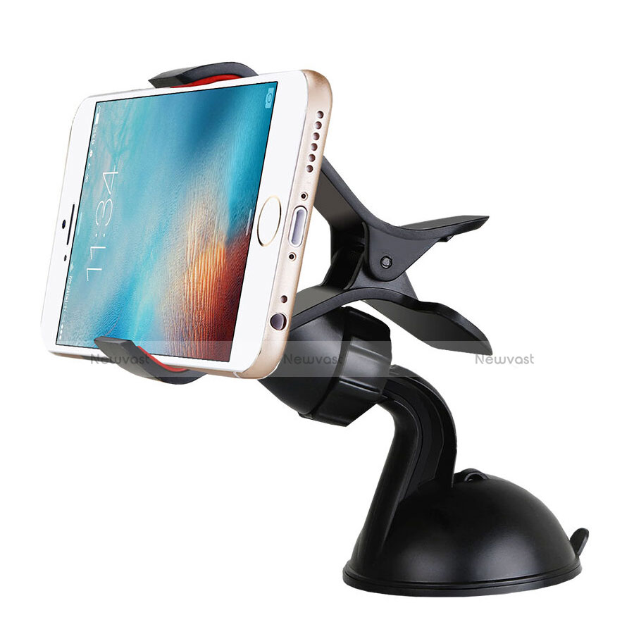 Universal Car Suction Cup Mount Cell Phone Holder Stand Black
