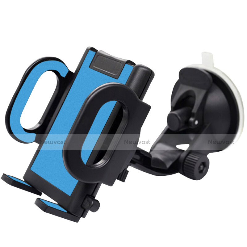 Universal Car Suction Cup Mount Cell Phone Holder Stand M11 Sky Blue