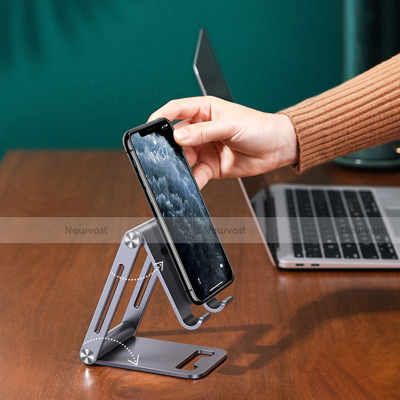 Universal Cell Phone Stand Smartphone Holder for Desk K03 Gray