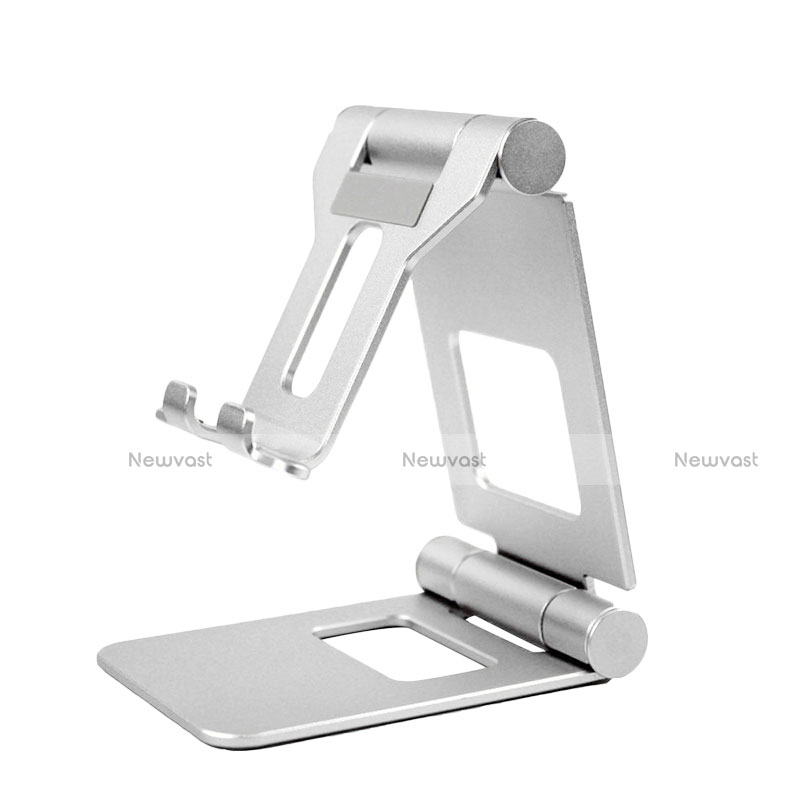 Universal Cell Phone Stand Smartphone Holder for Desk K19 Silver