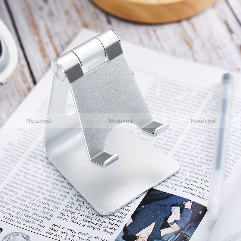 Universal Cell Phone Stand Smartphone Holder for Desk N20 Silver