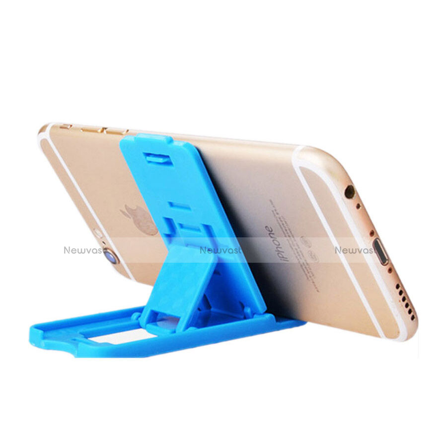 Universal Cell Phone Stand Smartphone Holder for Desk T02 Sky Blue