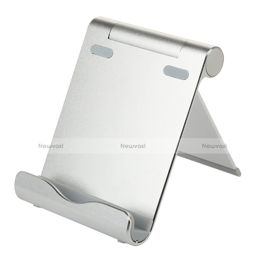 Universal Cell Phone Stand Smartphone Holder for Desk T07 Silver