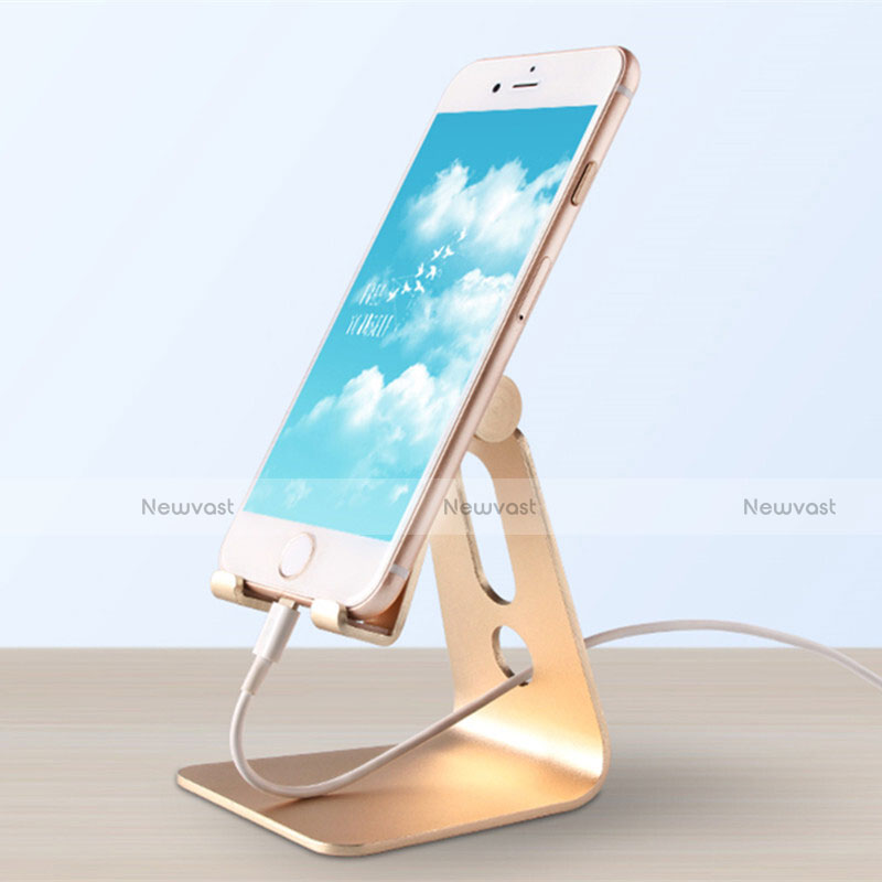 Universal Cell Phone Stand Smartphone Holder for Desk T08 Gold