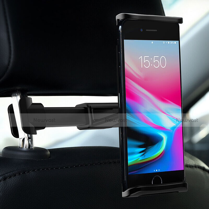 Universal Fit Car Back Seat Headrest Cell Phone Mount Holder Stand Black