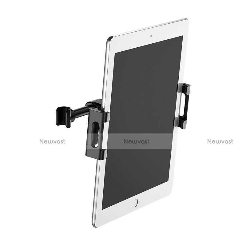 Universal Fit Car Back Seat Headrest Tablet Mount Holder Stand B01 for Apple iPad Pro 12.9 (2020) Black