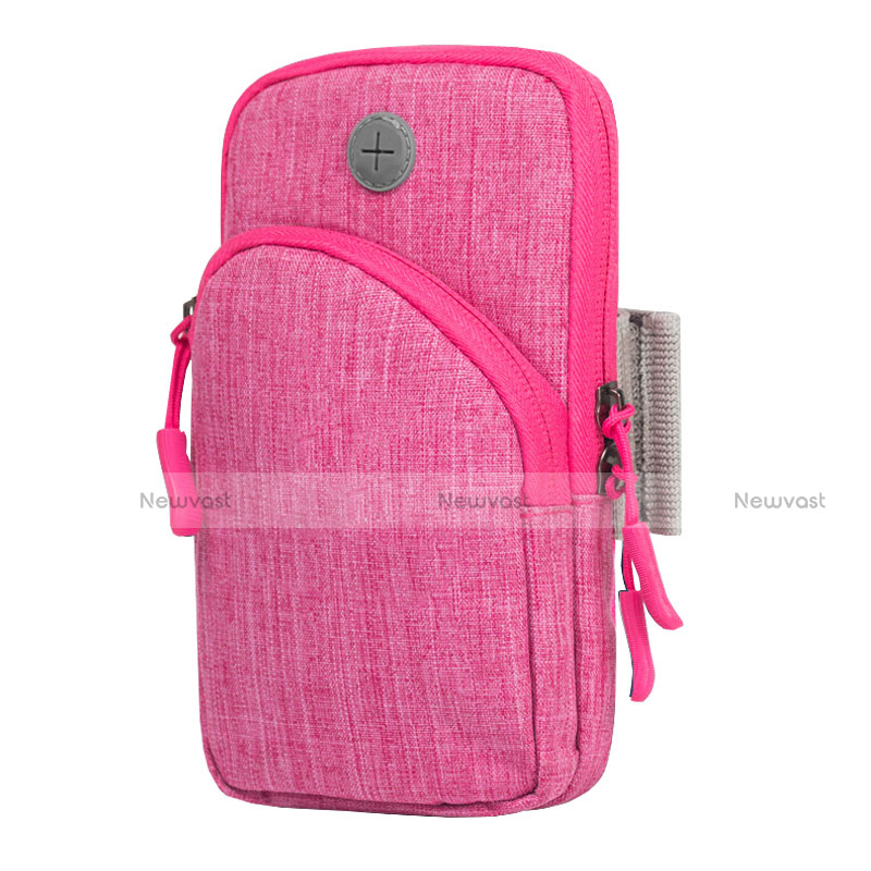 Universal Gym Sport Running Jog Arm Band Strap Case A06 Pink