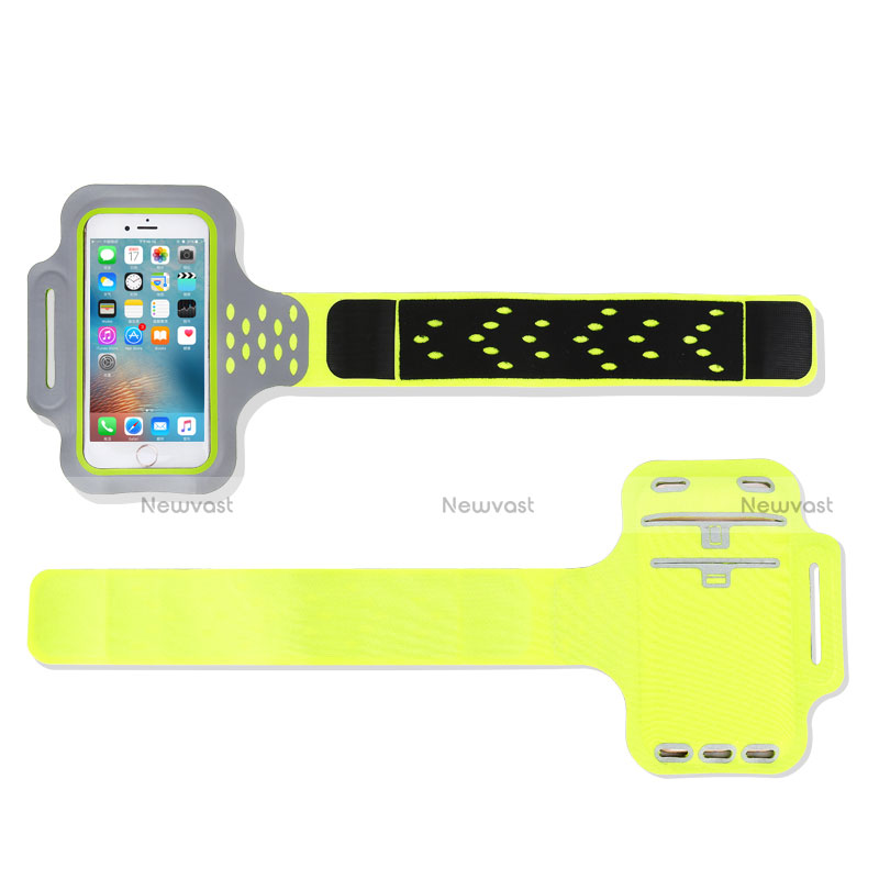 Universal Gym Sport Running Jog Arm Band Strap Case B10 Green