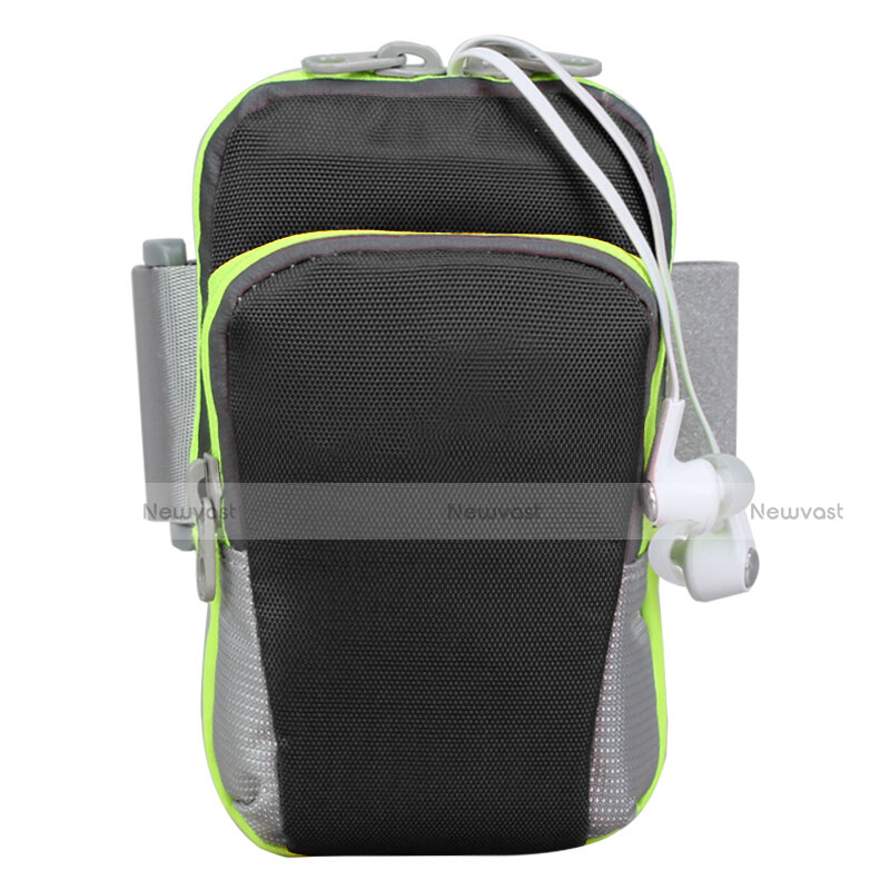 Universal Gym Sport Running Jog Arm Band Strap Case B22 Black