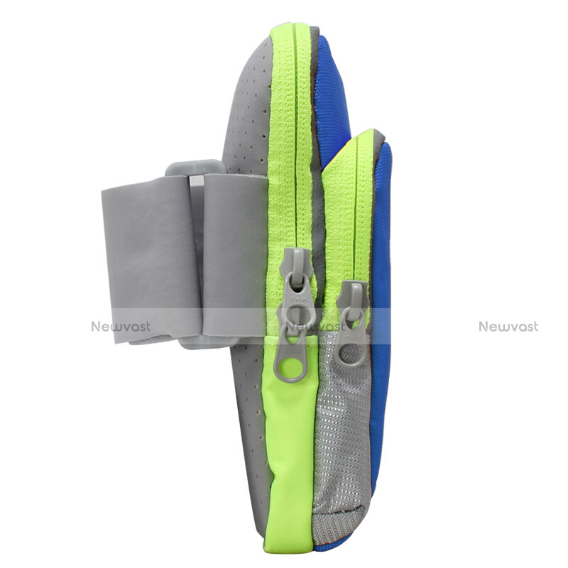 Universal Gym Sport Running Jog Arm Band Strap Case B22 Blue