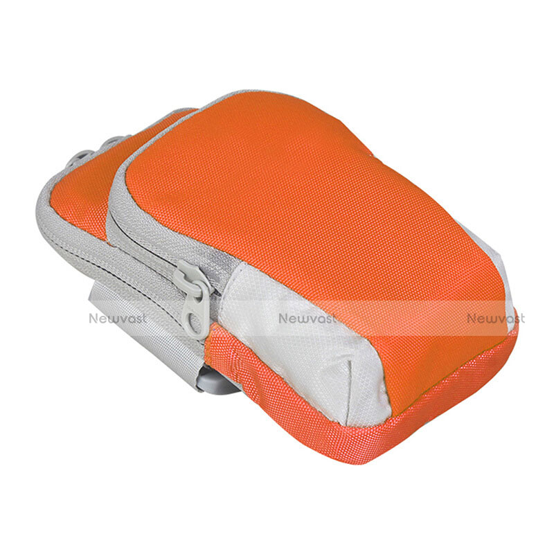 Universal Gym Sport Running Jog Arm Band Strap Case B24 Orange