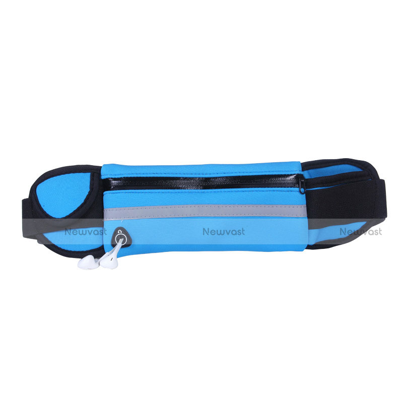 Universal Gym Sport Running Jog Belt Loop Strap Case L05 Blue