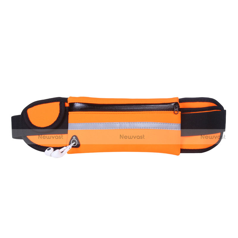 Universal Gym Sport Running Jog Belt Loop Strap Case L05 Orange