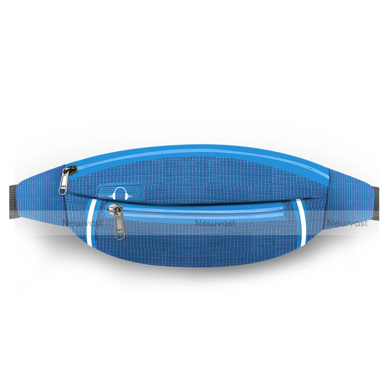 Universal Gym Sport Running Jog Belt Loop Strap Case L09 Blue