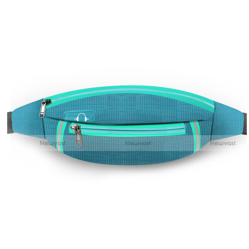 Universal Gym Sport Running Jog Belt Loop Strap Case L09 Sky Blue