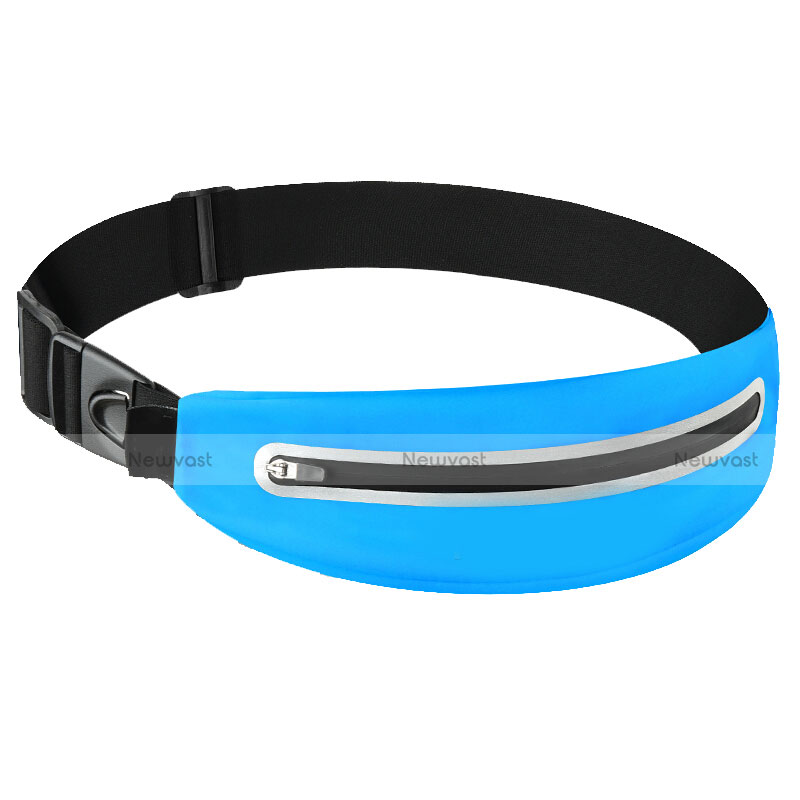 Universal Gym Sport Running Jog Belt Loop Strap Case L11 Sky Blue