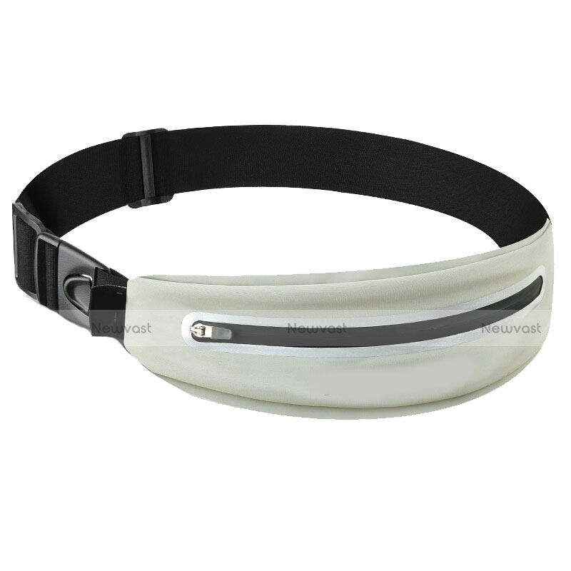 Universal Gym Sport Running Jog Belt Loop Strap Case L11 White