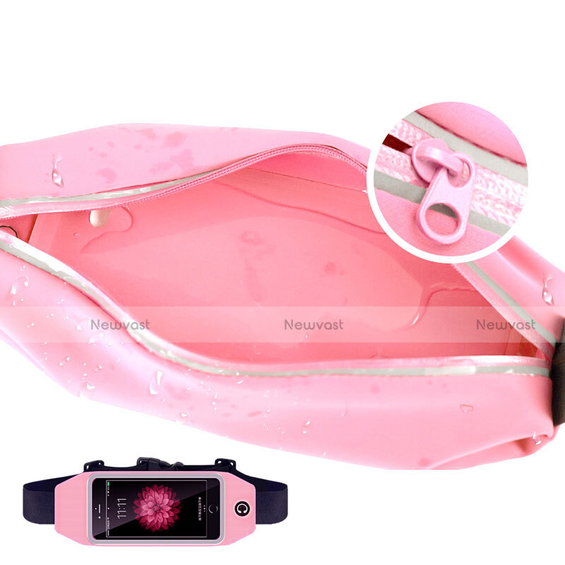 Universal Gym Sport Running Jog Belt Loop Strap Case Pink